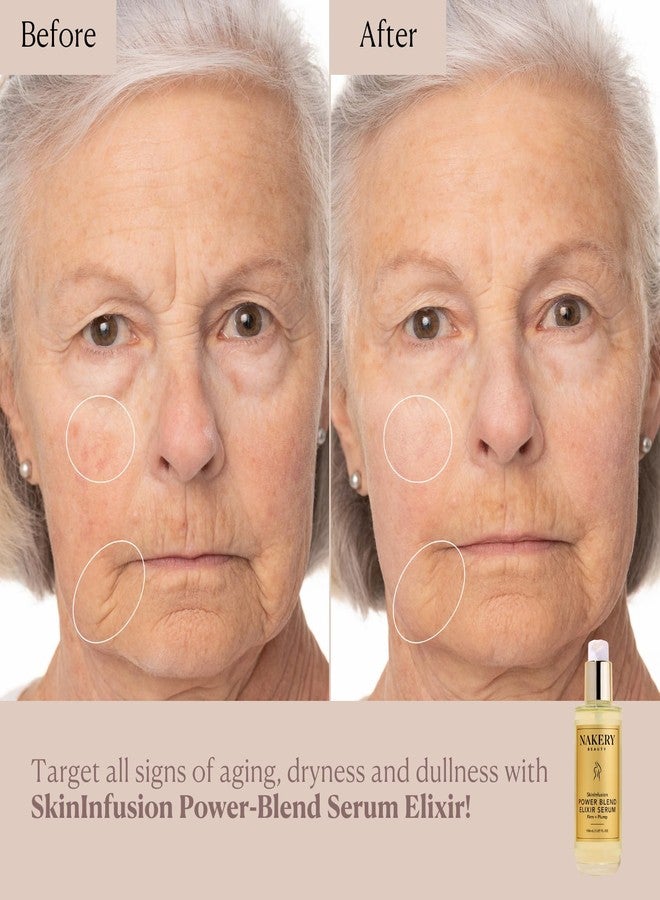 Nakery SkinInfusion Facial Oil Serum (5.07 Fl Oz), Anti Aging Collagen Serum with Hyaluronic Acid, Matrixyl 3000 and Vitamin C Oil, Moisturizing Brightening Treatment for Dark Spots and Dry Skin - Image 3